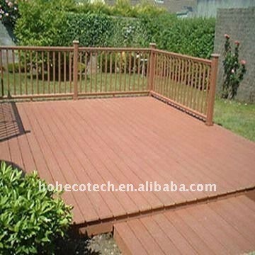 Pubblico costruzione esterno wpc legno decking composito di plastica/pavimenti in legno/legno decking