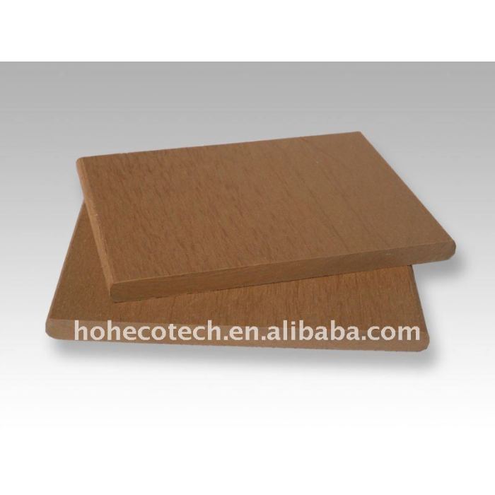 9mm spessore bordo decking di wpc legno decking composito di plastica/pavimentazione tavole