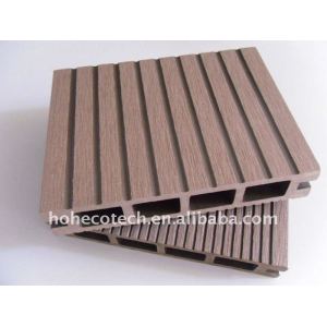 De alta calidad cubierta de teja wpc compuesto plástico de madera decking azulejos cubiertas/wpc suelo compuesto de madera y madera