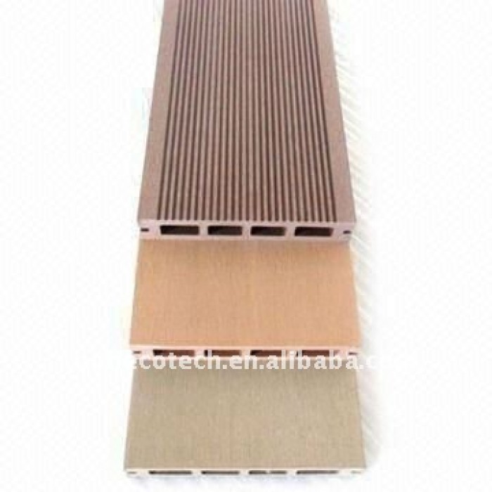 Los hogares/piso al aire libre decoración capacidad mejor que el suelo de madera decking compuesto/suelo decking del wpc