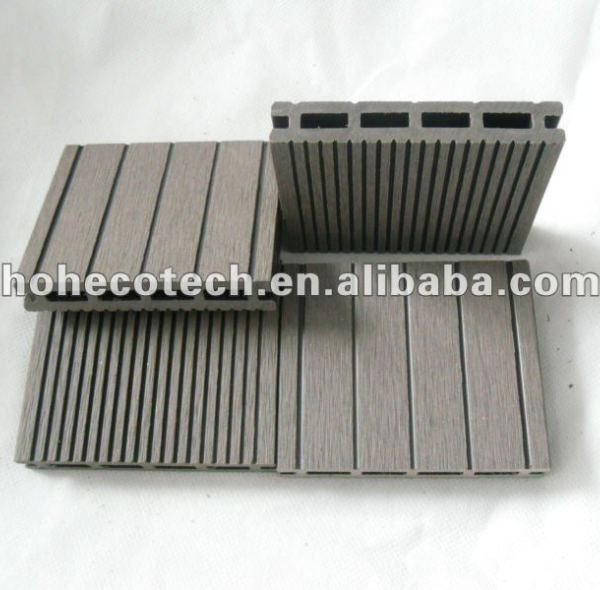 Wpc wood plastic composite decking/pisos 100x17mm ( ce, rohs, astm, iso 9001, iso 14001, intertek ) wpc decking composto