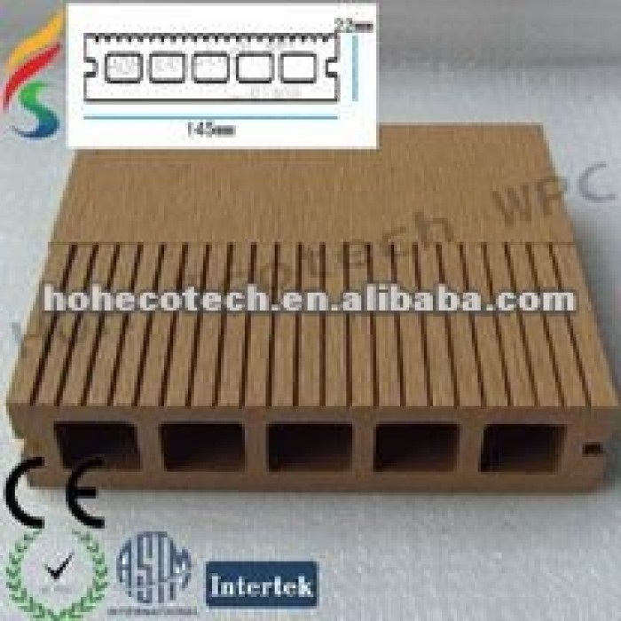environmentally friendly decking de wpc chão decking composto composto de piso
