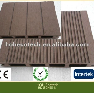 Durável venda quente eco - friendly wpc decking ao ar livre ( a prova de água, resistência uv, resistência à podridão e crack )