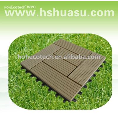 Eco - ambiente de plástico de madera decking compuesto/azulejo de piso/cubierta de teja/compuesto de la cubierta