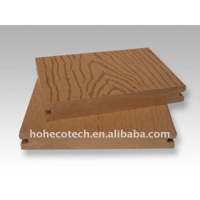 Realzando la superficie tablero decking del wpc compuesto plástico de madera decking/wpc suelo de madera de madera/madera