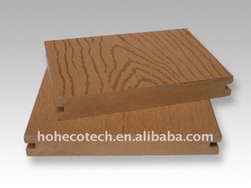 Prägender Oberflächenwpc Decking verschalen hölzernes zusammengesetztes Decking/Bodenbelag wpc hölzernes Plastikbauholz/Bauholz