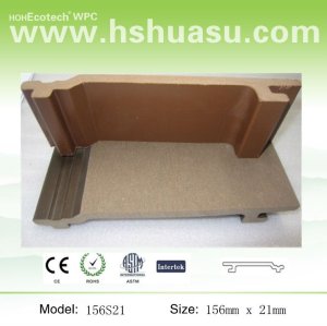 compósitos de madeira plástica revestimento da parede da china