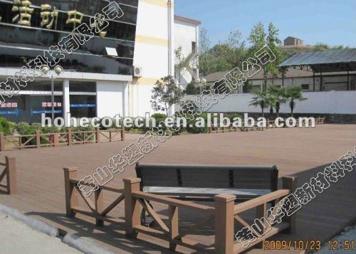 Garantía de calidad de plástico de madera wpc decking compuesto/suelo ( ce, rohs, astm, iso9001, iso14001, intertek )