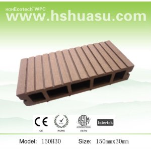 plástico pisos de madeira plástica wpc composto de materiais