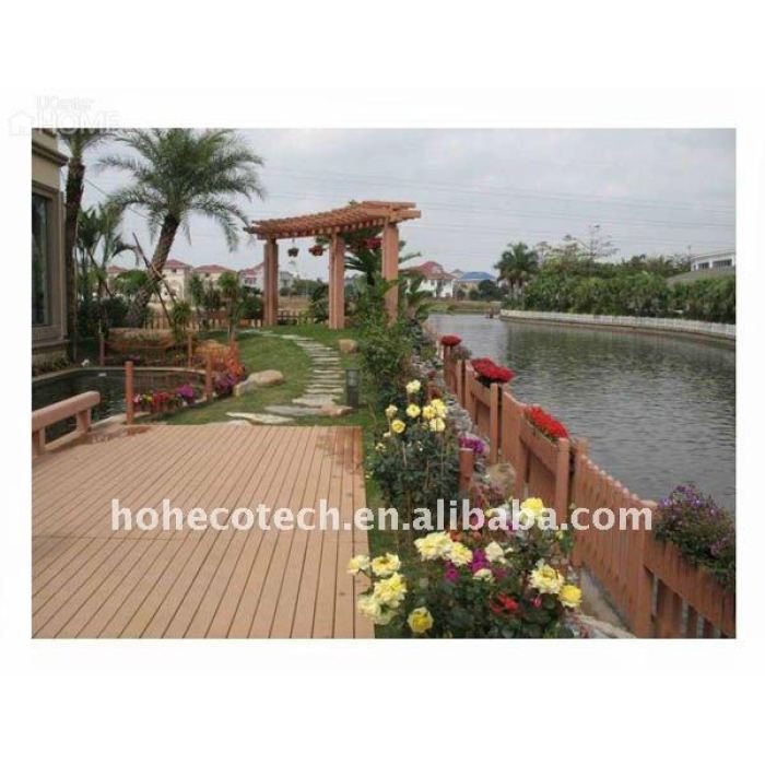 di alta qualità di polietilene ad alta densità wpc decking nuovo ecofriendly materiale wpc legno decking composito di plastica piastrelle di ceramica decking vinile