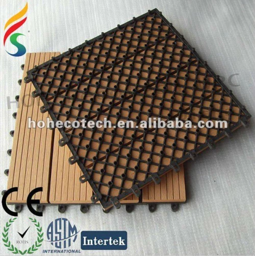 Impermeável wpc madeira - composto de plástico diy piso sauna/ telha exterior