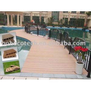 Al aire libre del wpc suelo entarimado/sólido piso/compuesto plástico de madera