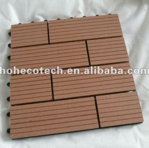 No necesidad de accesorios de enclavamiento wpc decking azulejos wpc títulos de bricolaje de madera - materiales compuestos de plástico suelo junta