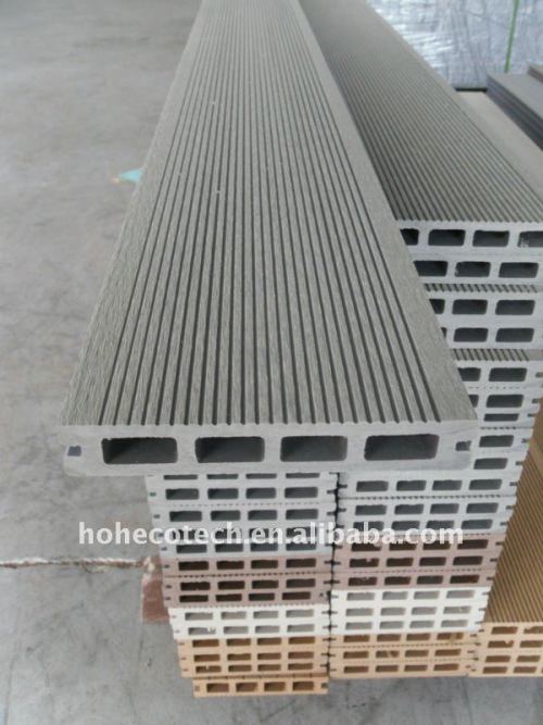 150x25mm cava di alta qualità di polietilene ad alta densità wpc decking di wpc legno decking composito di plastica piastrelle in vinile piano di calpestio
