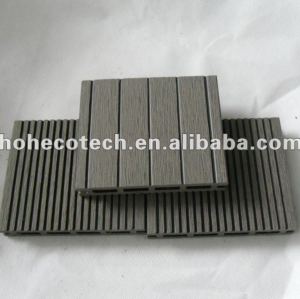 17mm wpc legno decking composito di plastica/pavimentazione 100x17mm ( ce, rohs, astm, iso 9001, iso 14001, intertek ) wpc decking composito