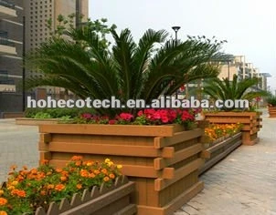 Huasu wpc produtos de lazer, gazebo, wpc vaso de flores