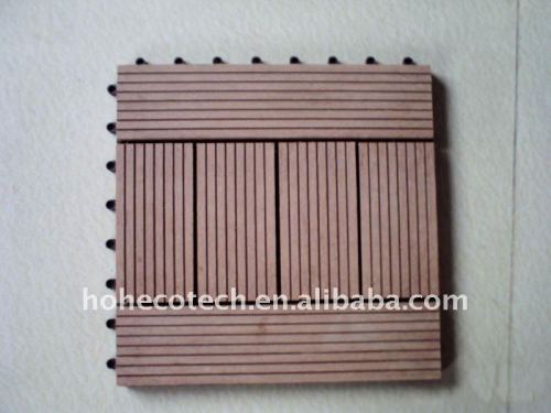 Fashional diy decking/bordo pavimenti in legno plastica materiali compositi piastrelle di ceramica diy pavimenti in legno