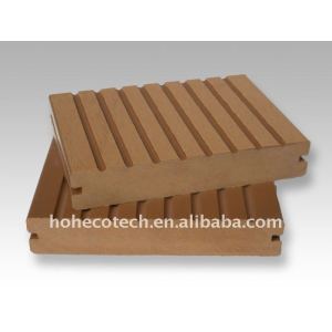 Estável ranhuras bordo decking de wpc wood plastic composite decking/placas de revestimento