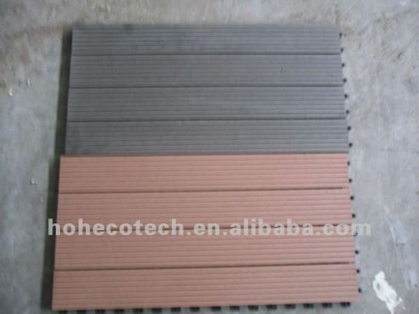 decoración de hogar decking del wpc azulejo de bricolaje