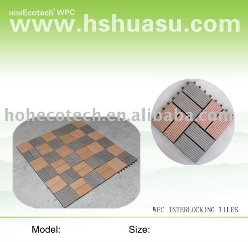 decking del wpc/mattonelle di pavimento compositi di plastica di legno ecologici