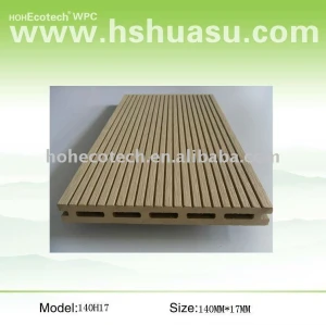 Wpc decking ao ar livre ( iso9001, iso14001, rohs, ce )
