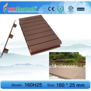 al aire libre 160h25 decking del wpc piso compuesto de piso