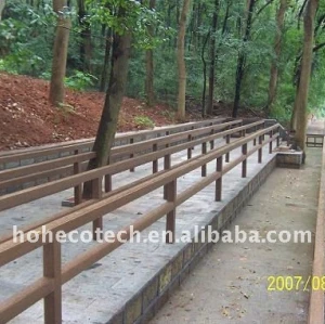 Stabilità dimensionale strada wpc ringhiera impermeabile wpc ringhiera scherma wpc/recinzione wpc ringhiera ponte