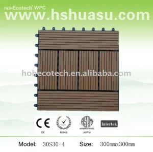 Fliese der WPC Plattform tile/DIY/hölzerner zusammengesetzter Plastikdecking