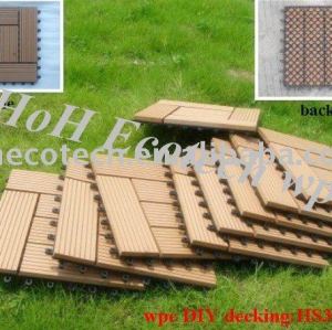 azulejo compuesto plástico de madera respetuoso del medio ambiente del decking/de piso