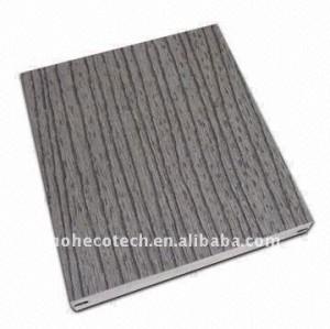 Goffratura grigio superficie stabile design solido wpc decking/pavimenti in legno pavimentazione bordo decking esterno