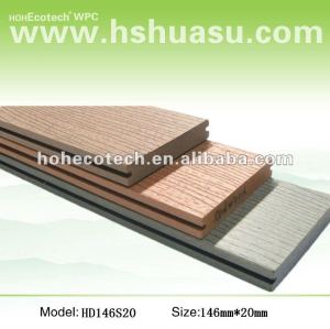 Planches de decking/plancher de Wpc, decking composé en plastique en bois, plancher de wpc