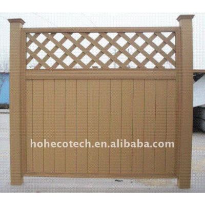 Diverse barrière à choisir ! wpc clôturant la barrière composée en plastique en bois en bois de balustrade de clôture/wpc de jardin