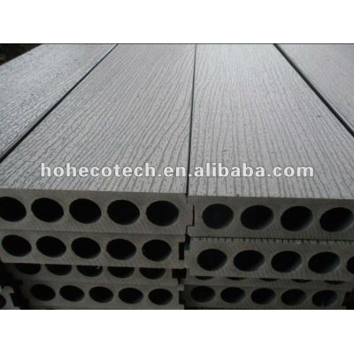 Realzando la superficie nuevo modelo 200x50mm madera decking compuesto plástico/suelo junta cubierta de teja wpc madera