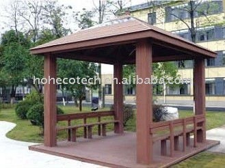 plástico de madeira composta pergola