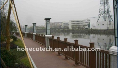 (CE, ROHS, ASTM, ISO9001, ISO14001, Intertek) balustrade imperméable à l'eau de wpc de balustrade de pont de balustrade de pont de wpc