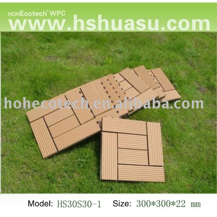 Eco - friendly wood plastic composite decking/ telha/ telha de diy