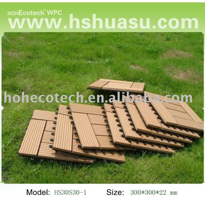 Madeira plástica decking ao ar livre da telha/ diy telha/ pisos