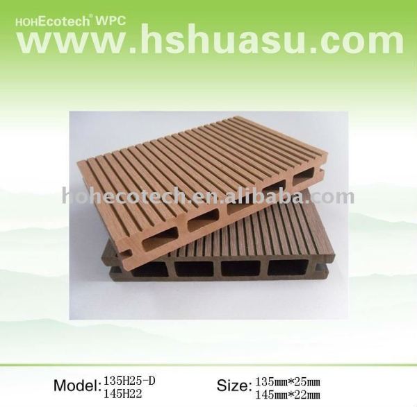 decking extérieur de wpc (ISO9001, ISO14001, ROHS, CE)