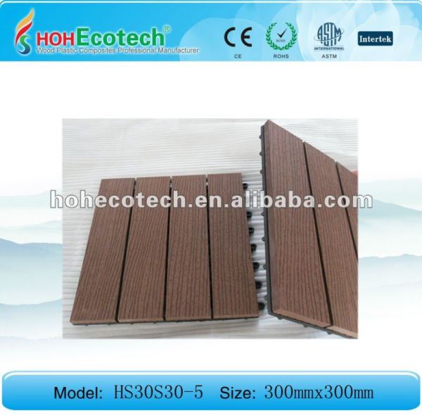 Superfície de gravação wpc composto telha de diy/ piso telhas