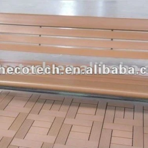 Legno composito di plastica per esterni per il tempo libero sedie/panca panca di legno ( ce, rohs, astm, iso9001, iso14001, intertek ) panca di legno
