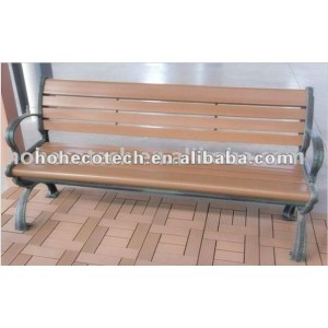 Compuesto plástico de madera al aire libre de ocio sillas/banco de banco de madera ( ce, rohs, astm, iso9001, iso14001, intertek ) banco de madera