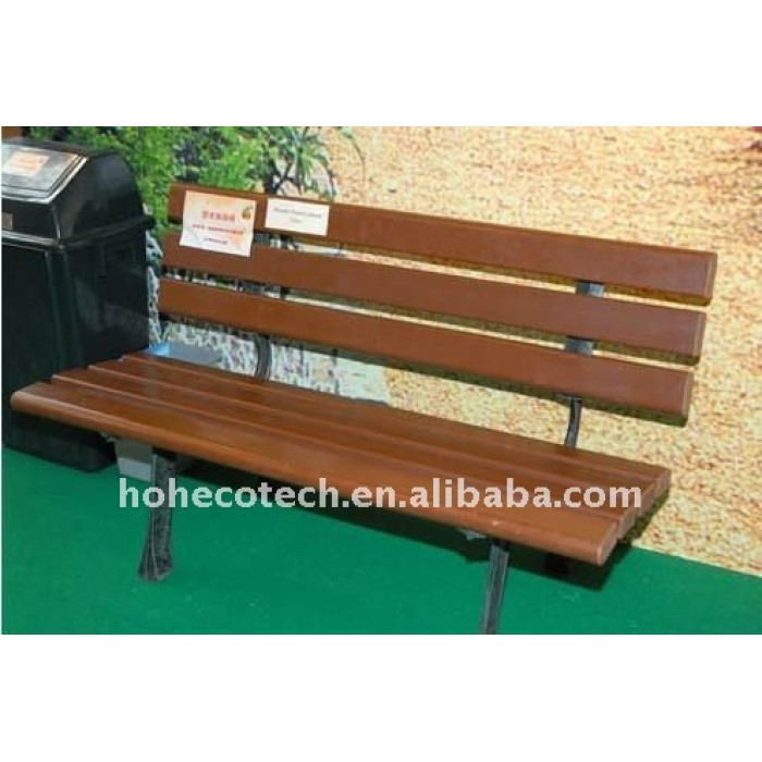 Lazer ao ar livre cadeiras/bancada banco wpc banco de madeira ( ce, rohs, astm, iso9001, iso14001, intertek )