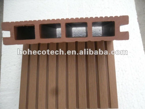 Fácil instalação alta qualidade decking de wpc oco/madeira decking composto plástico