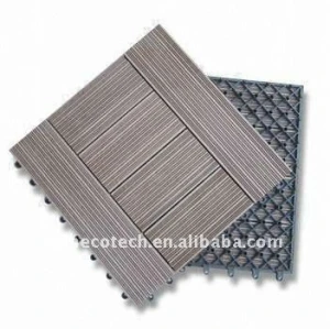 Quarto de lavagem/banheiro interno placa de piso de madeira decking composto plástico/pisos ( ce, rohs, astm, iso9001, iso14001 )
