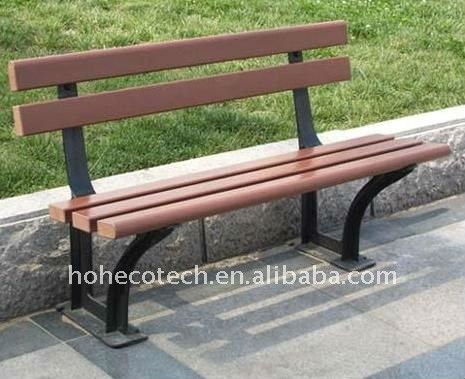 Garantia de qualidade composto plástico de madeira ao ar livre bancada banco wpc/cadeiras