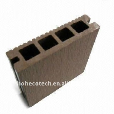 Decking composé en plastique en bois creux de garantie de qualité de plancher de Woodlike (CE, ROHS, ASTM) 140*30mm/decking plastique de plancher