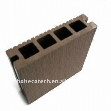 Woodlike Bodenbelag Qualitätsgarantie (CER, ROHS, ASTM) 140*30mm hohler hölzerner zusammengesetzter Plastikdecking/Bodenbelagplastikdecking