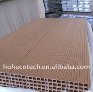 decking de wpc pacote composto plástico de madeira decking telhas decks de vinil