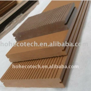 hölzerne zusammengesetzte Decking 138*23mmWPC/Bodenbelag (CER, ROHS, ASTM, ISO 9001, ISO 14001, Intertek) wpccomposite Plastikplattform