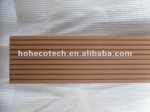 tous les deux ont cannelé le decking de Decking en bambou 145x21mm extérieur extérieur de /wood/le bois de construction composés en plastique en bois de tuile de plate-forme de wpc panneau de plancher